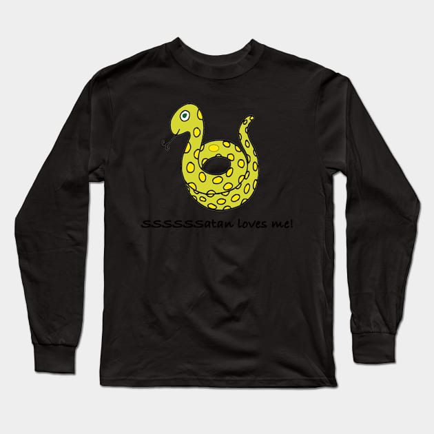 Satan Loves Me | Satanic Occult 666 Long Sleeve T-Shirt by MeatMan